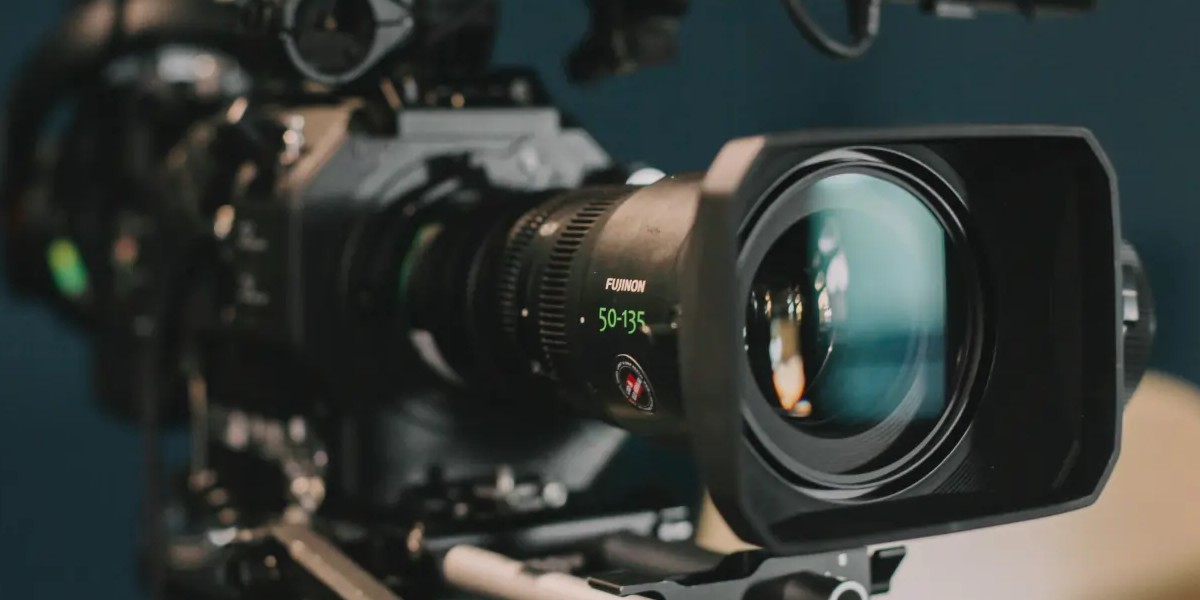 Cinema camera used for raw footage filming