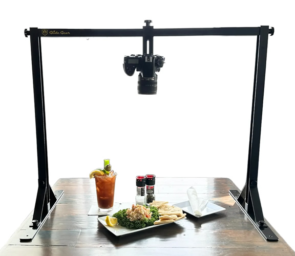 product videography using top down rig