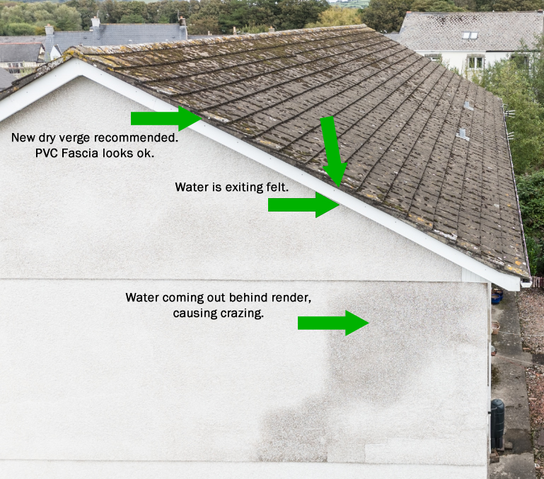 roof inspection report wales
