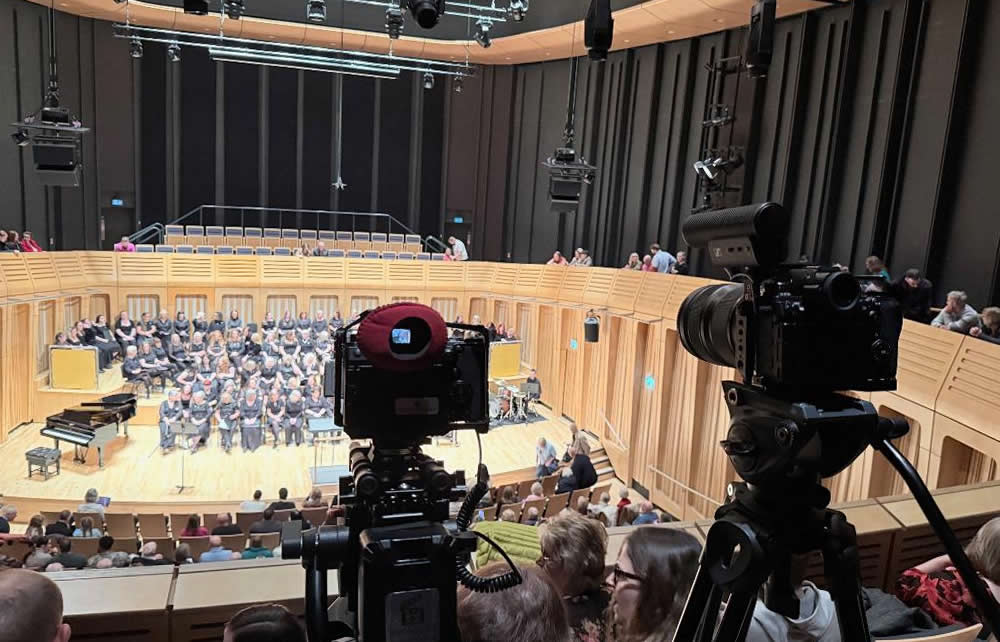 Dora Stoutzker Concert Hall Filming in Cardiff