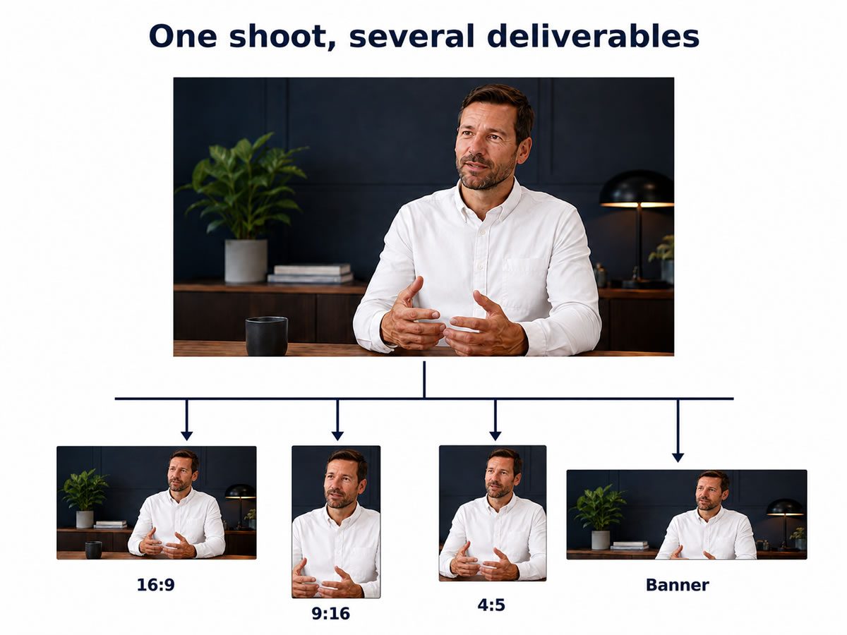 one shoot several deliverables
